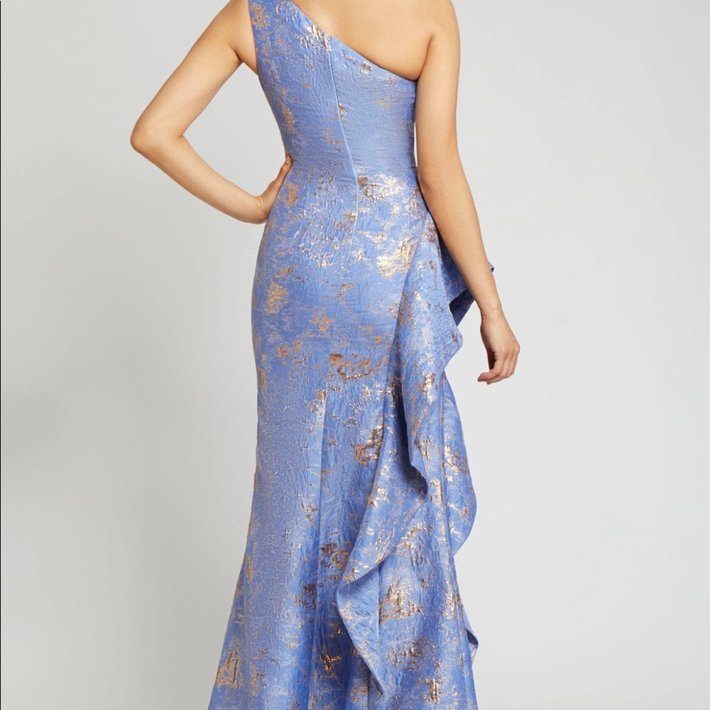 Teri Jon very special one shoulder Gown Worn only once has had alterations - Picture 5 of 10